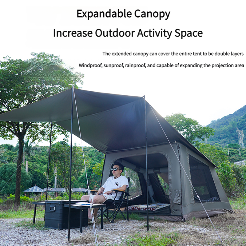 5.5 M ² New Design Inflatable Tent with Tarp MOT-Q500R