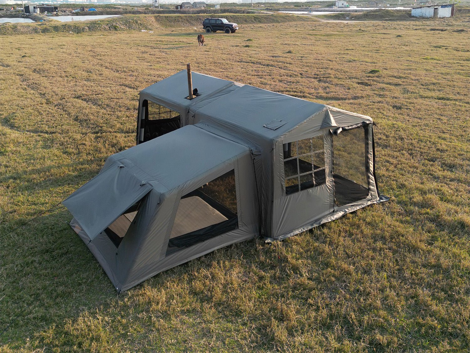 12m² New Design inflatable tent MOT - Q500 With Bed Room - MARVELOUS OUTDOOR