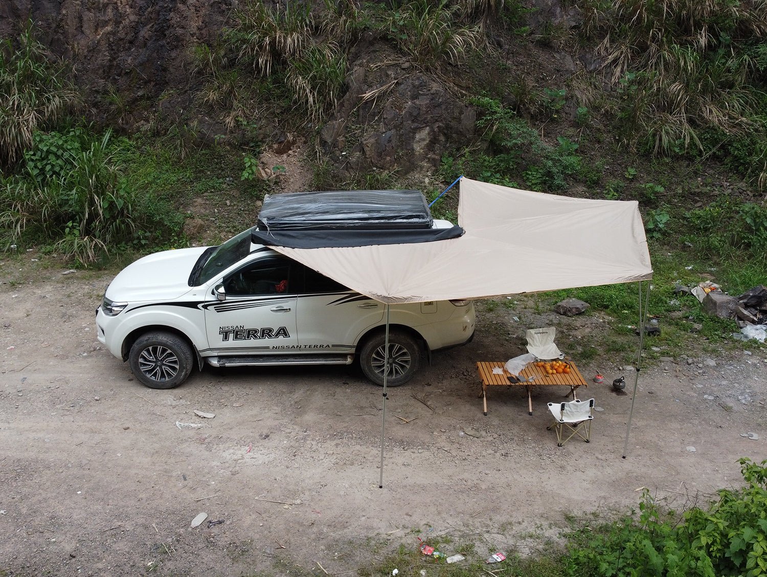 270 Degree Aluminum Car Side Tent MOT - LT270 - MARVELOUS OUTDOOR