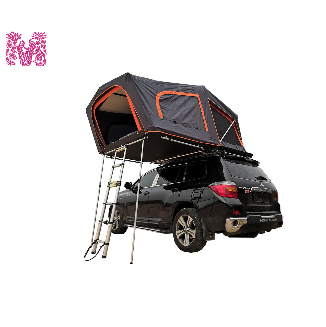 4 - 5 People Aluminum Hard Shell Folding Car Roof Top Tent MOT - L800 - MARVELOUS OUTDOOR