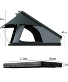 Triangle Aluminum Hard shell Car Roof Top Tent MOT - LK09 - MARVELOUS OUTDOOR